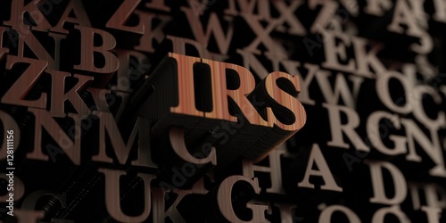 Tableau sur toile Irs - Wooden 3D rendered letters/message