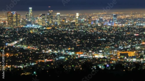 Wallpaper Mural Blurry Night City Night Wide Angle  Torontodigital.ca