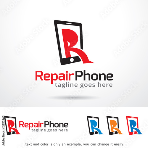 Repair Letter R Phone Logo Template Design Vector 
