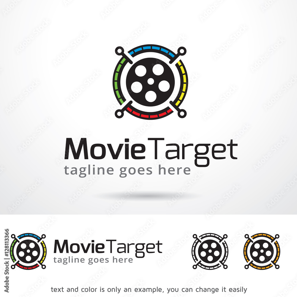 Movie Target Logo Template Design Vector 