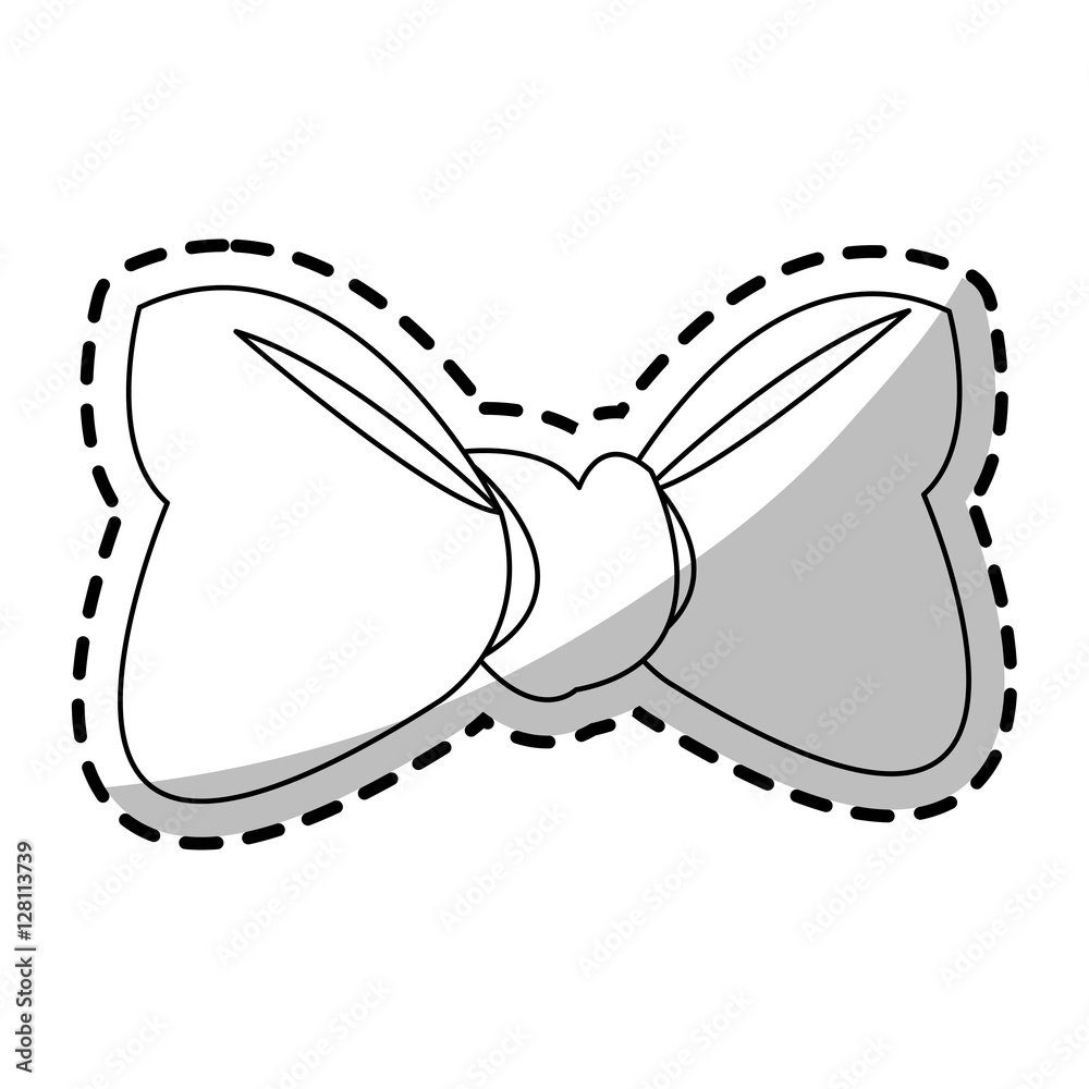 Bowtie icon. Female ribbon and decoration theme. Isolated design. Vector illustration Bowtie icon. Female ribbon and decoration theme. Isolated design. Vector illustration