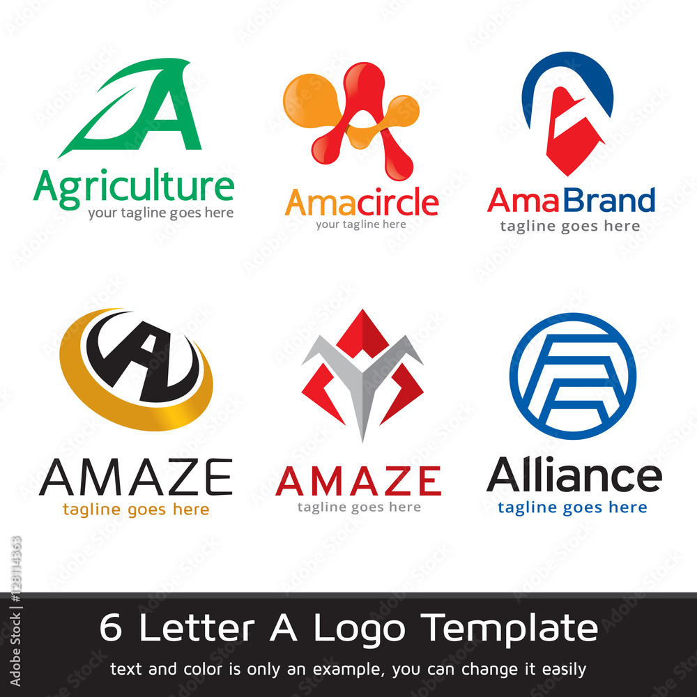 Letter A Logo Template Design Vector Letter A Logo Template Design Vector