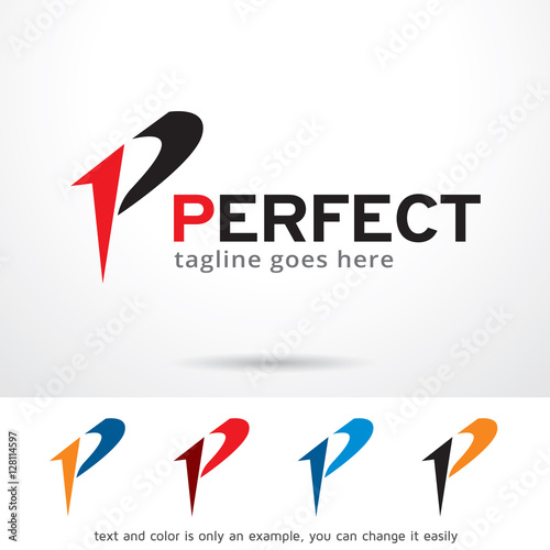 Perfect Letter P Logo Template Design Vector