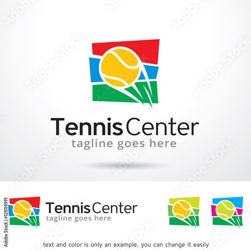 Tennis Center Logo Template Design Vector