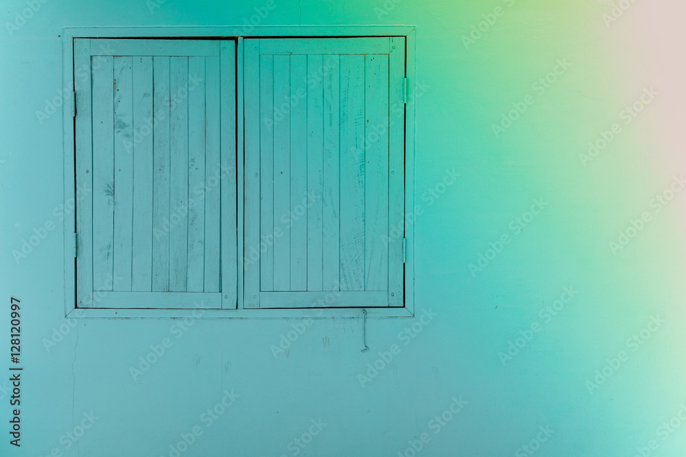blue window on blue wall closed with warm flare light . space for text - Vintage wood plank, window background
blue window on blue wall closed with warm flare light . space for text - Vintage wood plank, window background