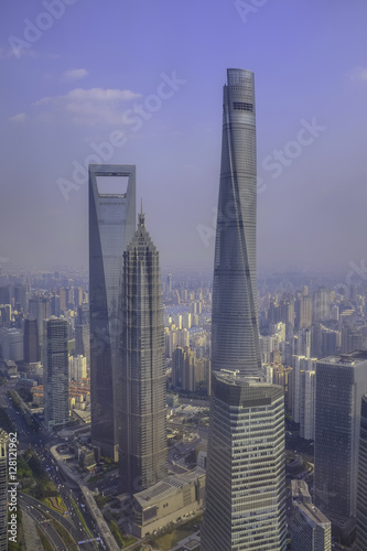 Skyscrapers in Shanghai, China