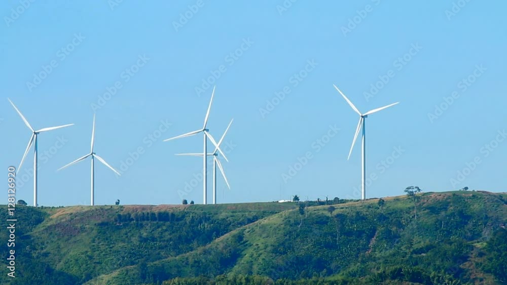 Wind wheel evolving in Phetchabun province Thailand Wind wheel evolving in Phetchabun province Thailand