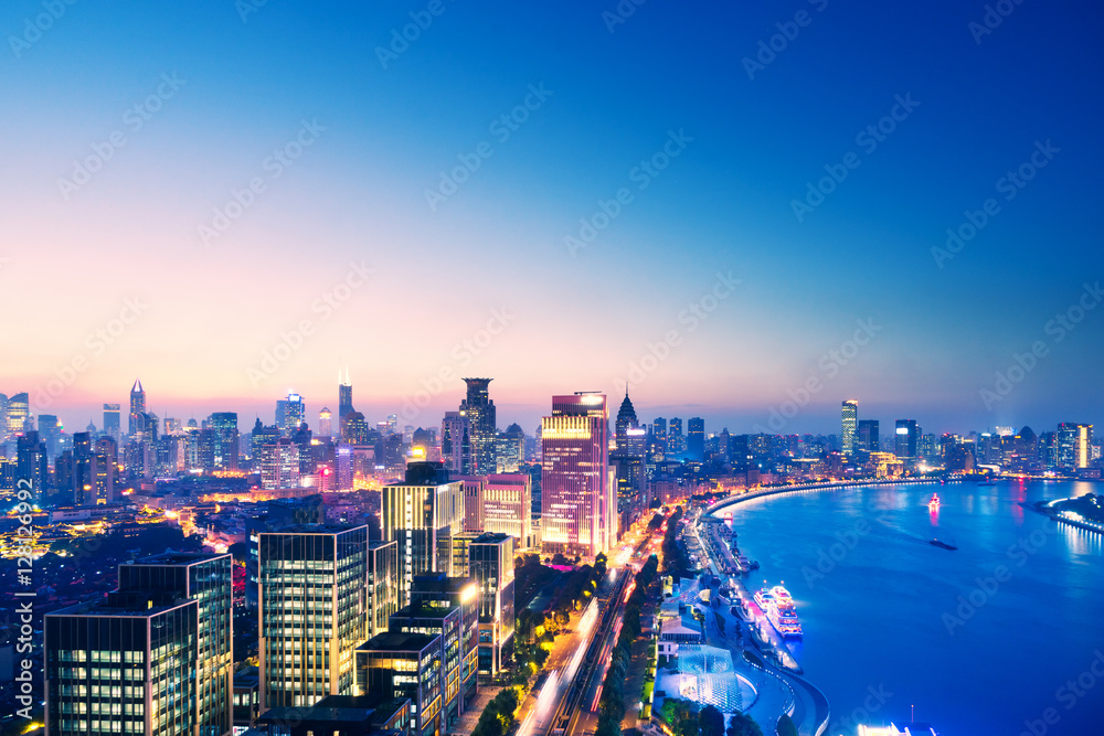 Fototapeta premium modern office buildings in shanghai