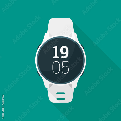 Smart Watch Time. Vector Icons