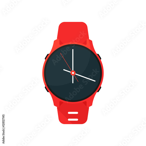 Smart Watch Time. Vector Icons