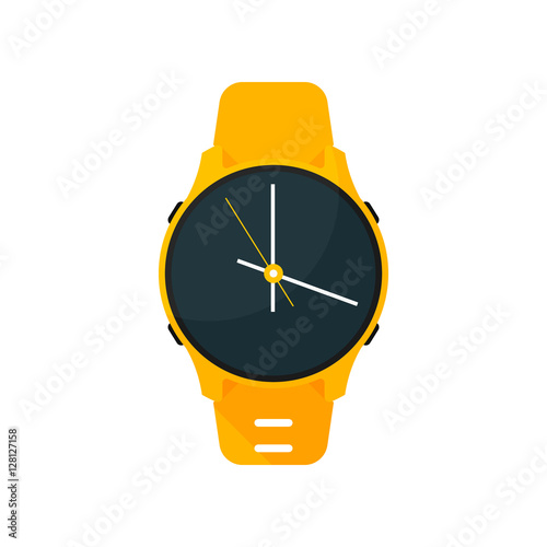 Smart Watch Time. Vector Icons