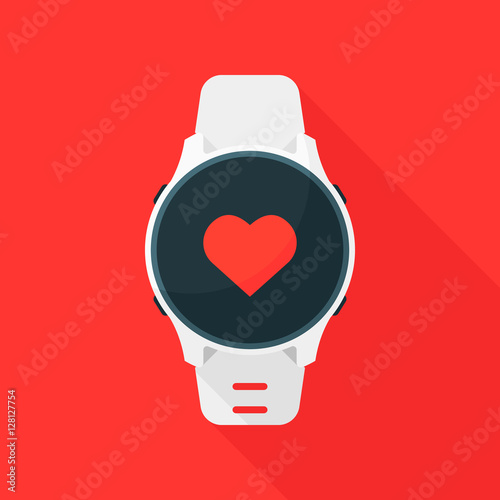 Smart Watch Pulse. Vector Icons