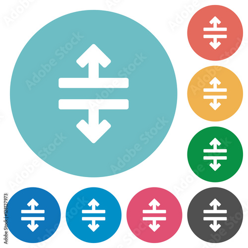 Horizontal split flat icons