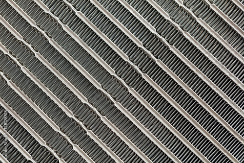 Quadro em tela Car air conditioning condenser texture