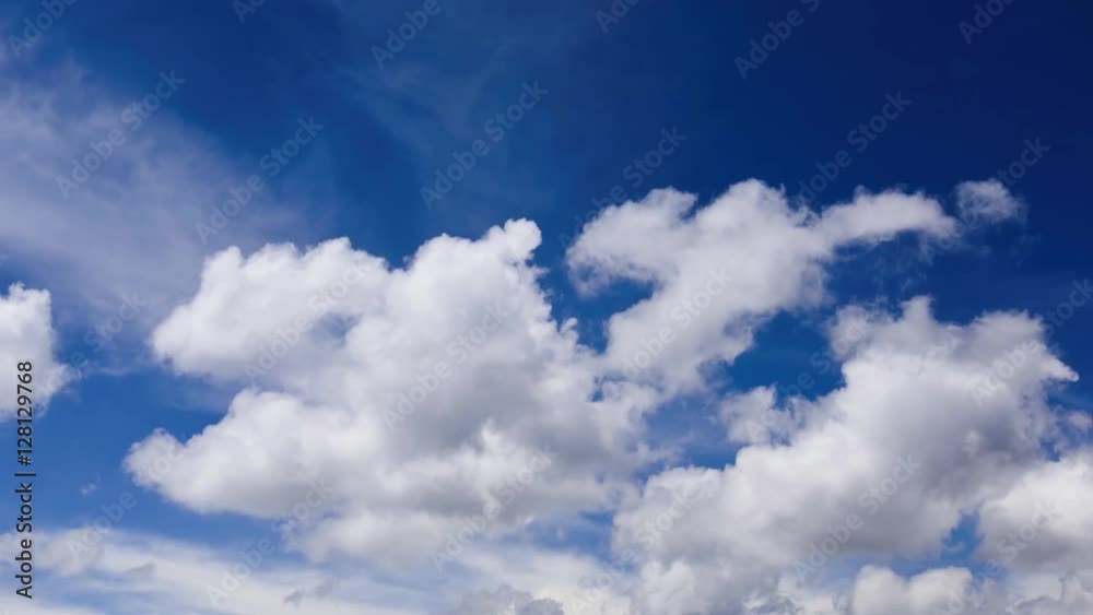 青空と雲の動き 青空と雲の動き