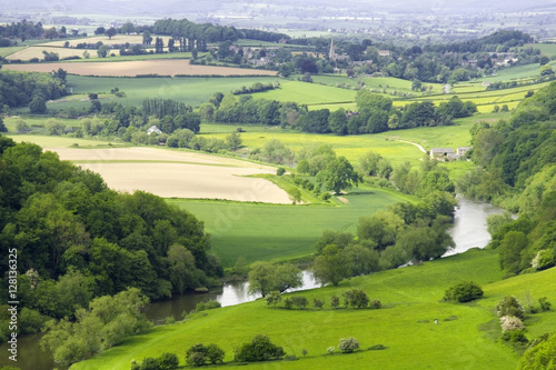 symonds yat valley of the river wye herefordshire uk