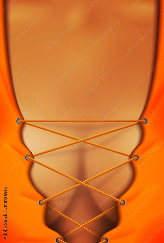 Vector female breast Vector female breast