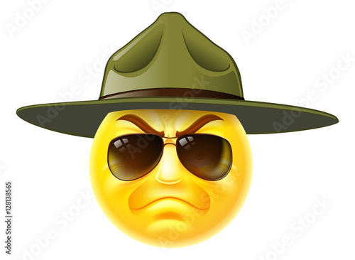 Emoji Emoticon Drill Sergeant