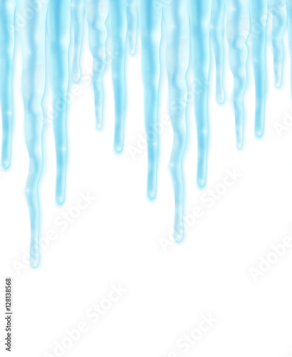 Seamles border with icicles