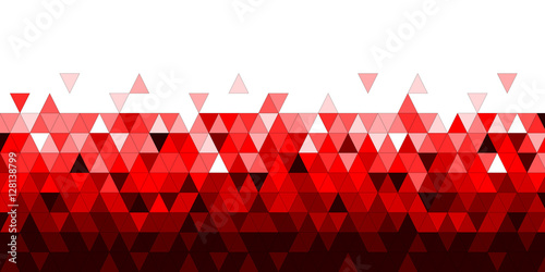 Bannière Abstrait Triangle Rouge