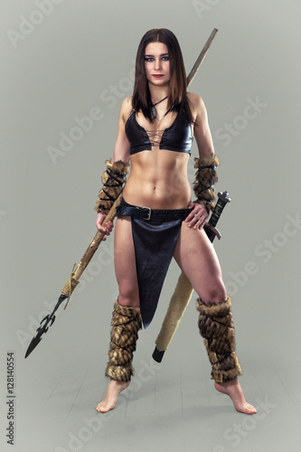 Warrior  girl ancient.