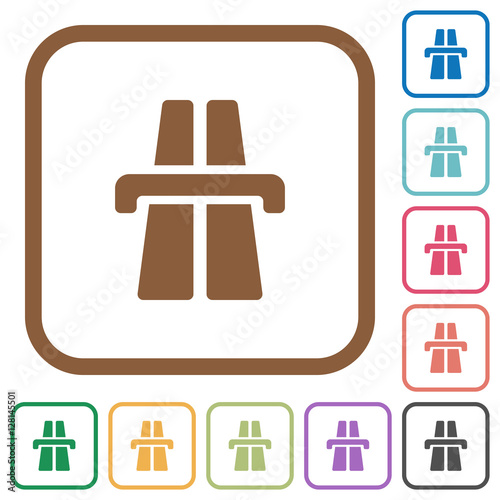 Highway simple icons