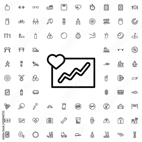 cardiogram icon illustration