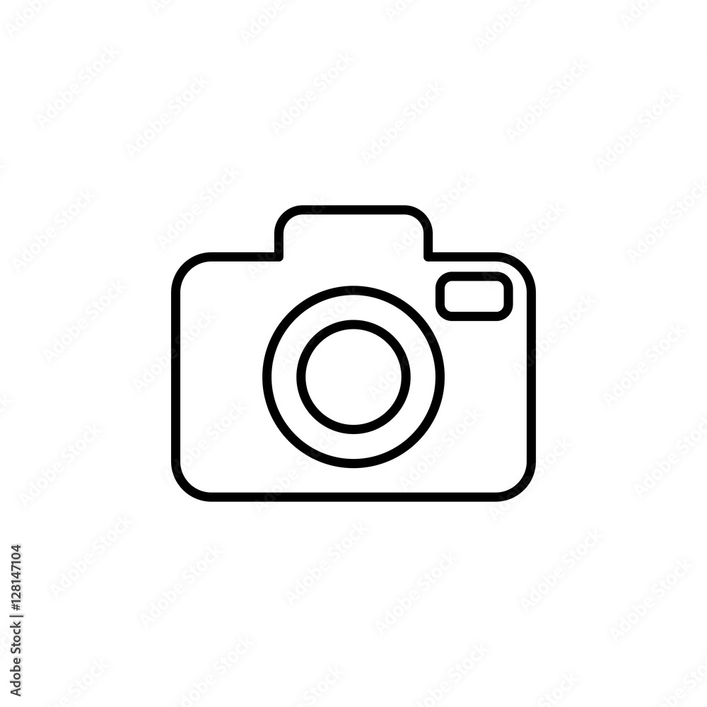 camera media photo digital line icon - obrazy, fototapety, plakaty 
