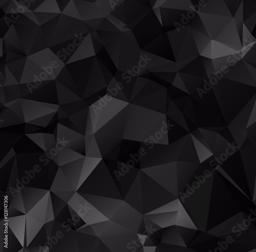 Dark gray polygonal illustration, which consist of triangles. Ge