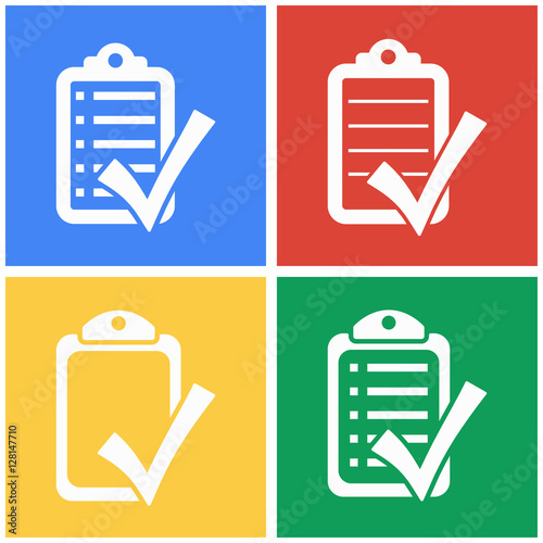 Checklist icon set.