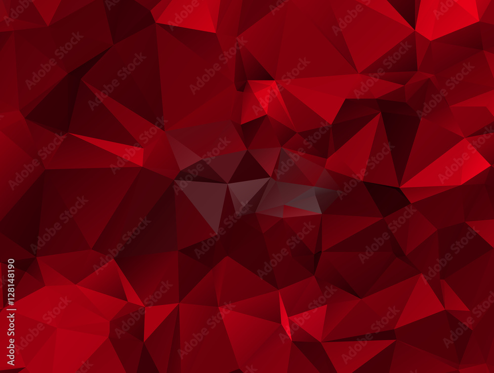 Low polygon Triangle Pattern abstract red color background mosai Low polygon Triangle Pattern abstract red color background mosai