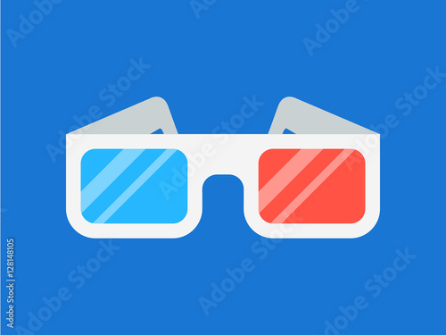 3d glasses vector
