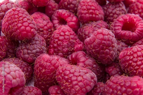 Raspberries background