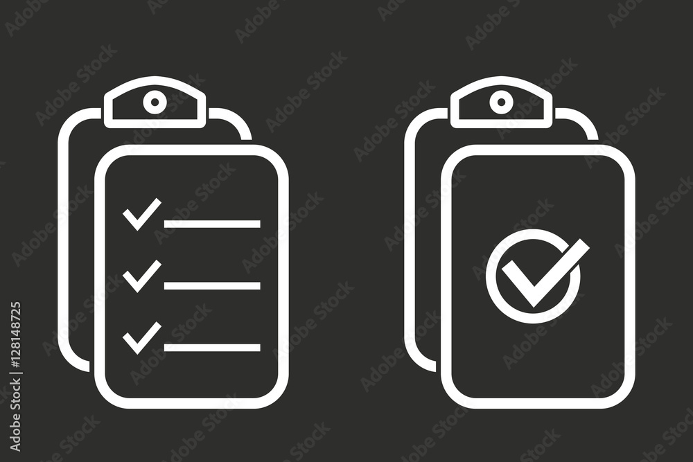 Clipboard - vector icon. Clipboard - vector icon.