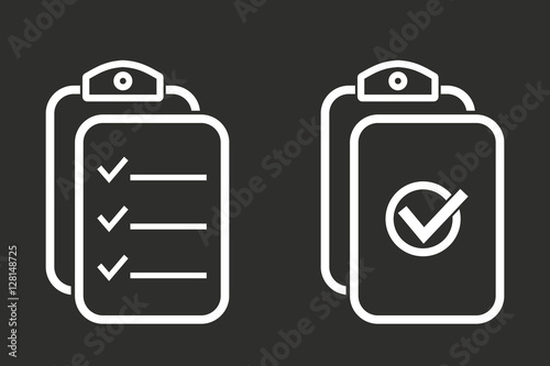 Clipboard - vector icon.