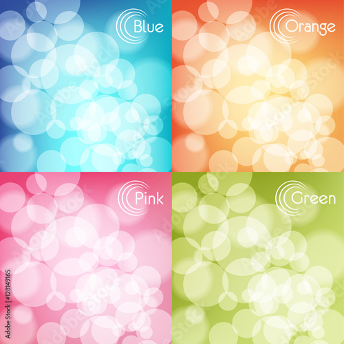Color vector background. Circles. Bubbles.