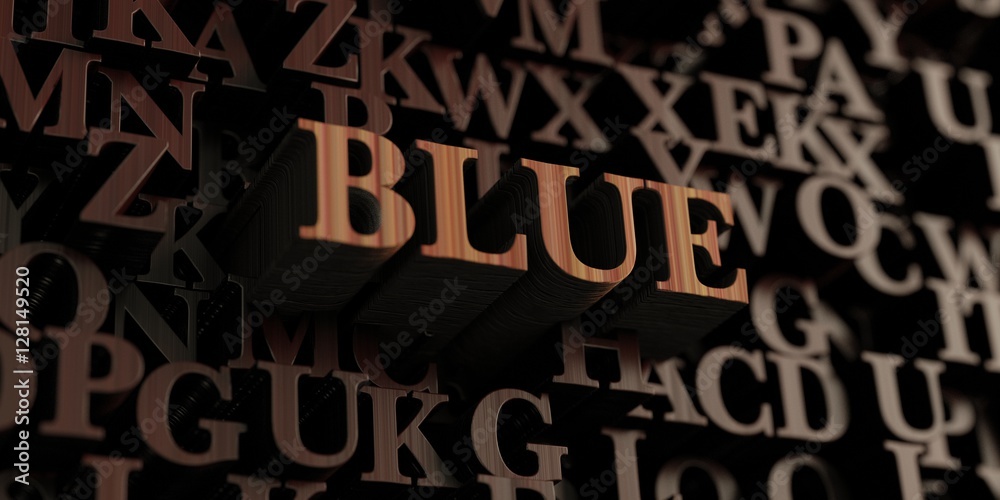Blue - Wooden 3D rendered letters/message. Can be used for an online banner ad or a print postcard. Blue - Wooden 3D rendered letters/message. Can be used for an online banner ad or a print postcard.