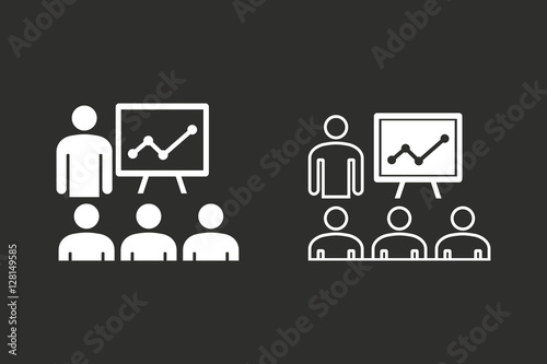 Presentation - vector icon.