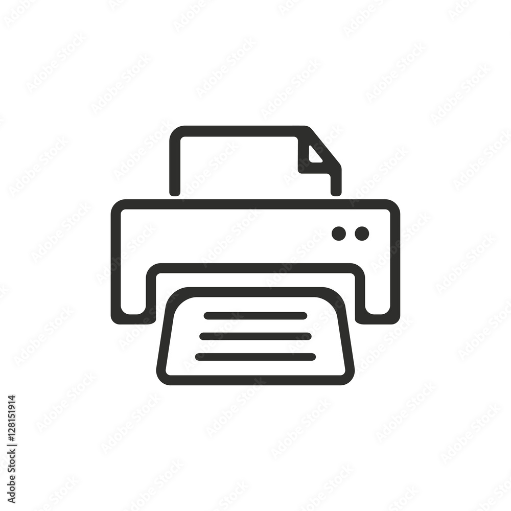 Printer - vector icon. Printer - vector icon.