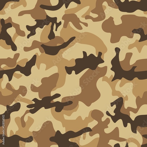 Camouflage military background seamless pattern.