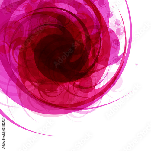 Bright abstract background in the form of a vortex with space for text on white background. Vector