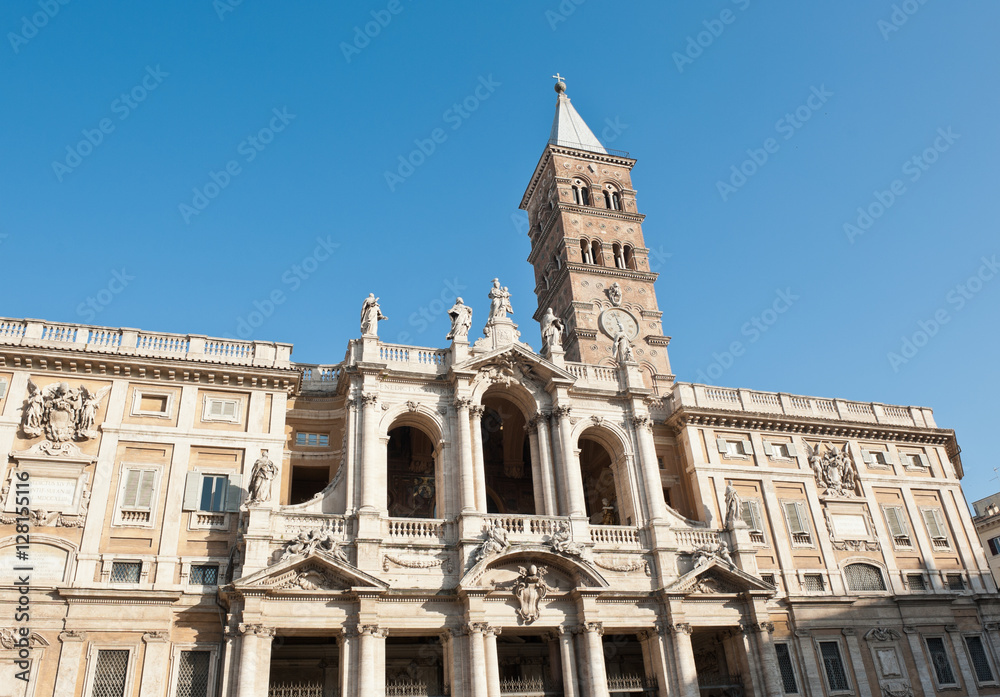 The Basilica di Santa Maria Maggiore (Basilica of Saint Mary Major) in Rome, Italy