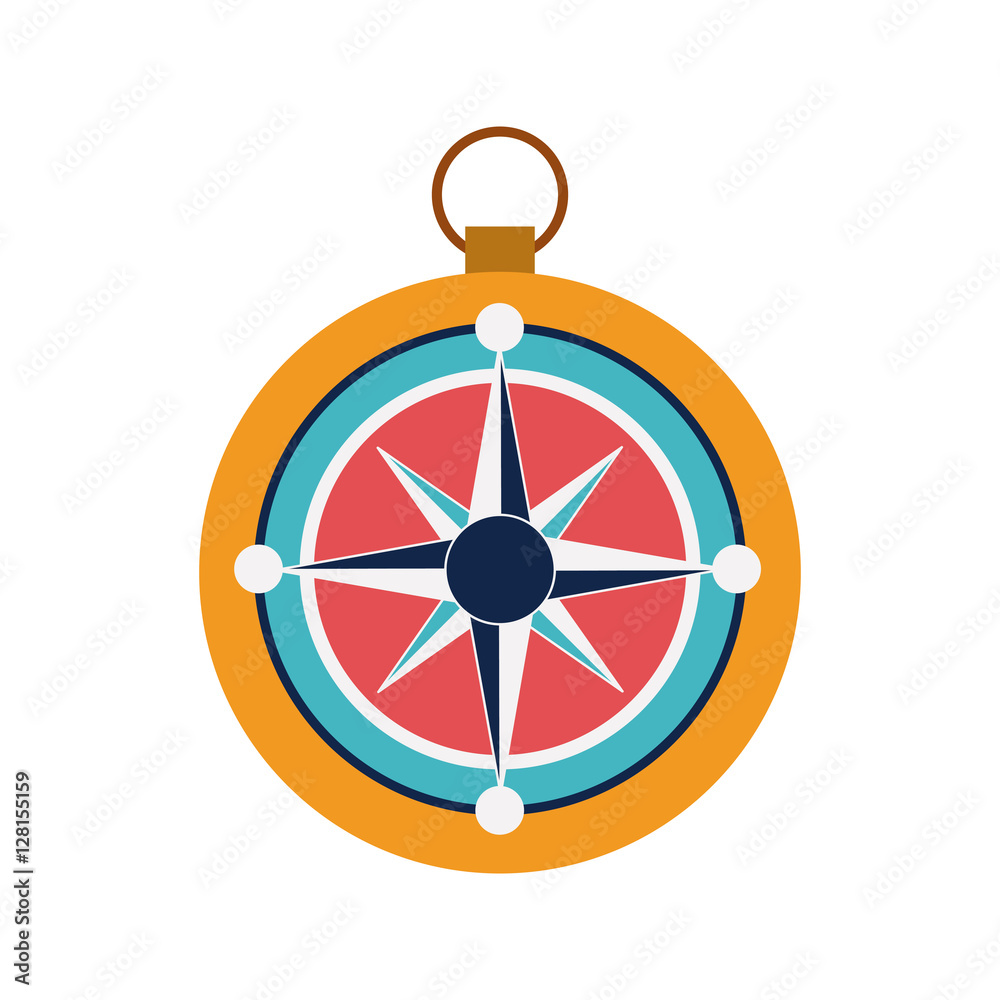 Compass icon. Instrument tool navigation location and object theme. Isolated design. Vector illustration Compass icon. Instrument tool navigation location and object theme. Isolated design. Vector illustration