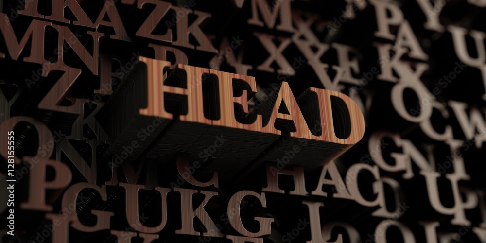 Head - Wooden 3D rendered letters/message. Can be used for an online banner ad or a print postcard. Head - Wooden 3D rendered letters/message. Can be used for an online banner ad or a print postcard.