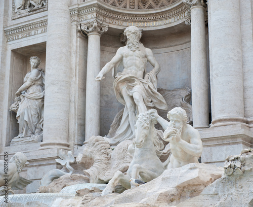 The Trevi Fountain  Rome  Italy