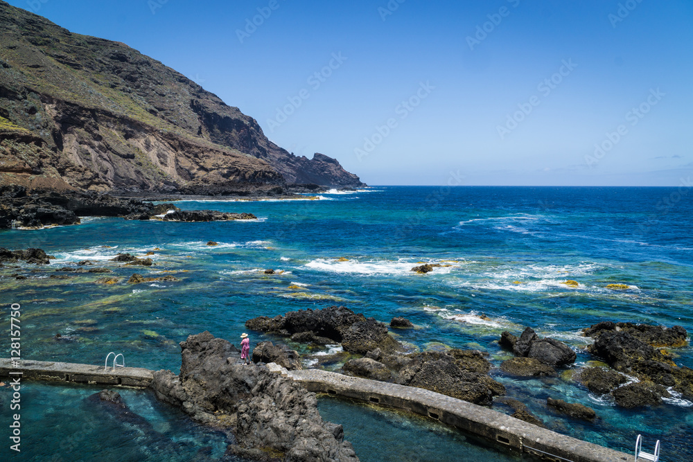 Naturschwimmbad im Nordosten von la Palma (kanarische Inseln)