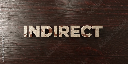 Fotografía Indirect - grungy wooden headline on Maple  - 3D rendered royalty free stock image