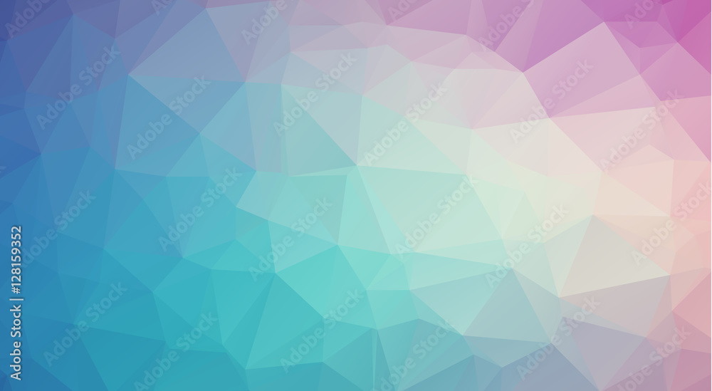 Obraz premium Design polygon multicolor blue and colorful geometric which cons
