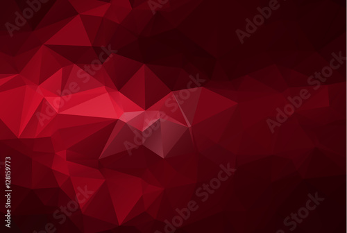 Red Polygonal Mosaic Background, Vector illustration, Creative B
