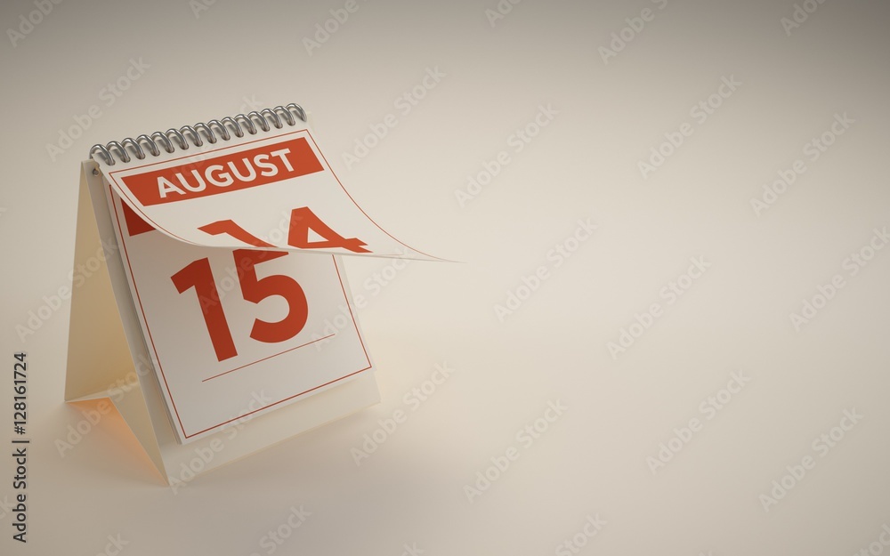3d rendering calendar august 15 3d rendering calendar august 15